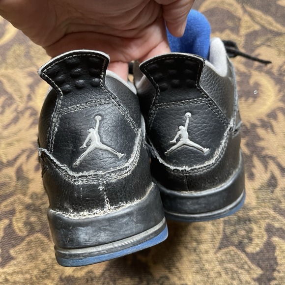 Jordan Retro 4 Motorsport Alternate Shoes Sneakers Boys 1Y 308499-006 Black - Picture 5 of 11